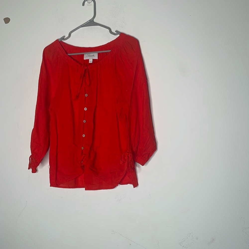 Cleobella XS orangee linen top​